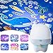 Price comparison product image Verala Star Night Light Projector, Rotating Rechargeable Dimmable Starlight Dog Projection Lamp Gifts for Baby Kid Child, Touch Nursery Light with 6 Films Ocean Universe Constellation Sky