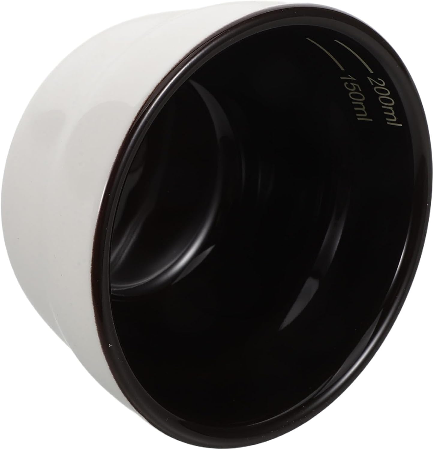 White Measuring Cup Ceramic Coffee Cupping Bowl 200ml for Beans