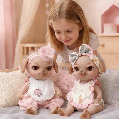 Muñeco Cachorro Gemelo 16 Pulgadas, Pack de 2 miniatura 3