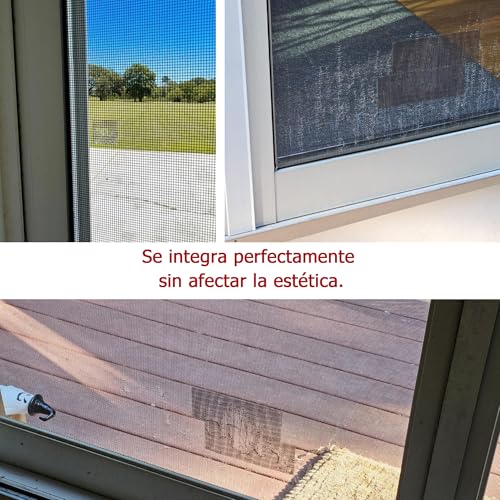 Family YS Reparaturklebeband für Moskitonetze, robustes Fiberglasnetz, repariert Löcher und Risse sofort, ideal für Fenster, Türen und Zelte, Schwarz