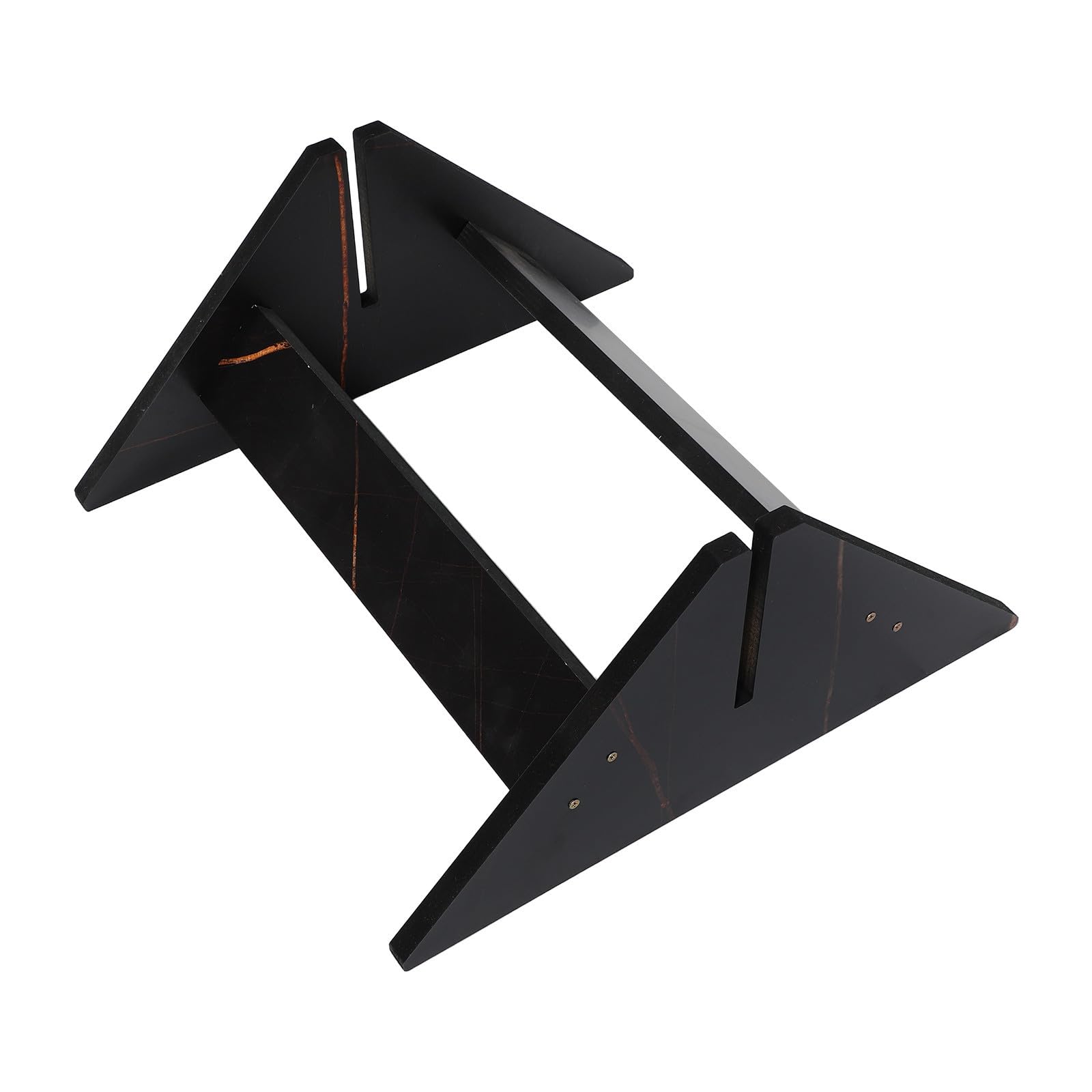 Soporte de madera negro Toyvian para espejo de pie con ranura de 1.4 cm