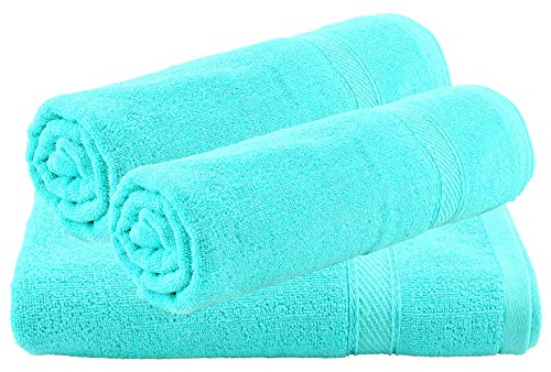 Image of Kuber Industries Cotton Bath Towel 30 inchx60 inch (Sea Green, 3 Pieces Full Size) CTKTC33283