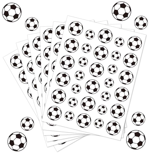 JULMELON 512Pcs Soccer Stickers for Kids, Water-Repellent Sports Stickers for Boys Girls...