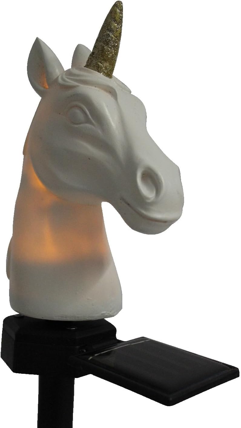 Luna24 Solar Einhorn-Leuchte – Magische Garten-Deko Mit Solarmodul, Ca. 45 Cm