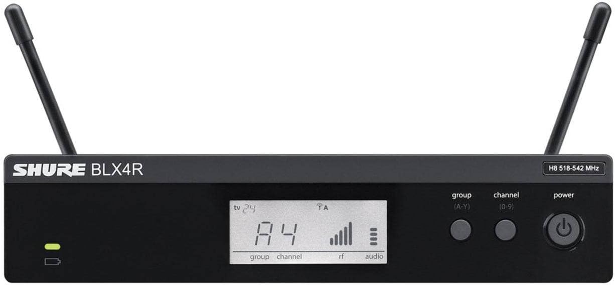 Shure BLX14R/SM35 Wireless Microphone System - 14-Hour Battery Life, 300 ft Range, UHF | SM35 Headset Mic, Single Channel Rack Mount Receiver | J11 Band (BLX14R/SM35-J11) - Image 4