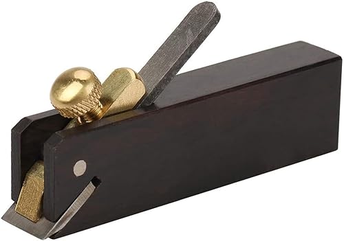 Mini cepilladora de madera, cepilladora manual de madera de 3 pulgadas, plano de carpintería de ébano para cepillar, alisar, recortar fondo plano,