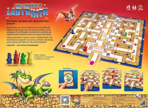 Ravensburger Familienspiel 26955 - Das verrückte Labyrinth - Gesellschaftsspiel - Spieleklassiker für 2-4 Personen, Brettspiel ab 7 Jahren – Bild 3