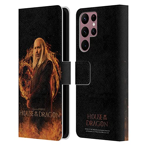 Étui portefeuille House of The Dragon Samsung S22 Ultra cuir Viserys