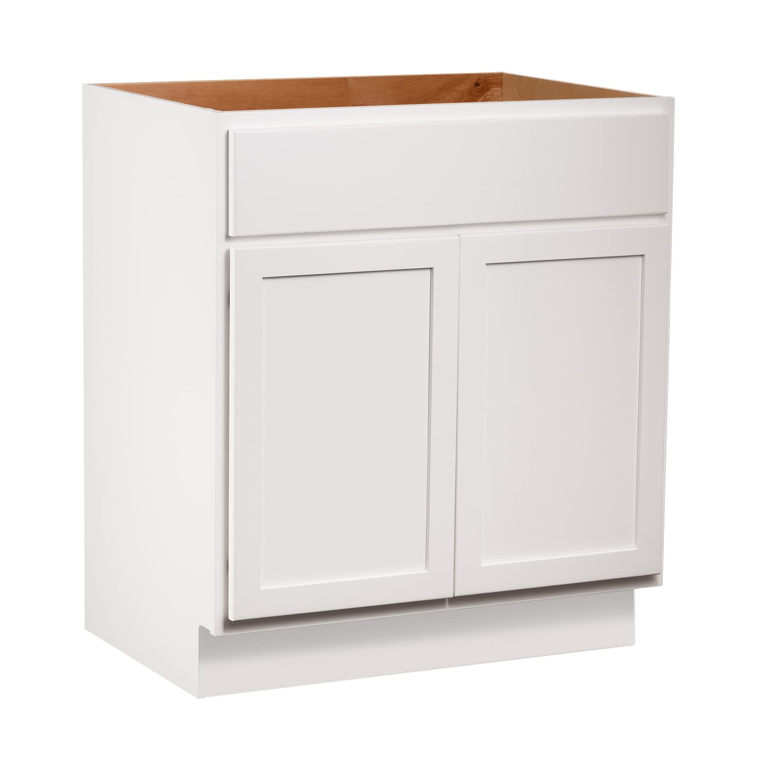 Photo 1 of Quicklock RTA (Ready-to-Assemble) | Bathroom Vanity Cabinets - Shaker Style | Made in America | Soft Close Hardware | Plywood Box Construction (Pure White, 21" D x 42" W x 34.5" H) 21"D x 42"W x 34.5"H Pure White