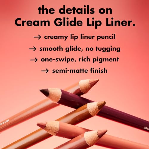 Image of e.l.f. Cream Glide Lip Liner, Shape & Sculpt Lips, High-Pigment Pencil, Semi-Matte Finish, Vegan & Cruelty-Free, Mauve Aside