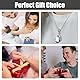 ZhongShuang 3 Pcs Plötzlich Meerjungfrau Kette Mermaid Medaillon, Kette Mädchen Edelstahl Meerjungfrauen Anhänger Schmuck Halsketten, Kette Damen,Passend Für Damen Und Mädchen (Blau Rot Weiß)