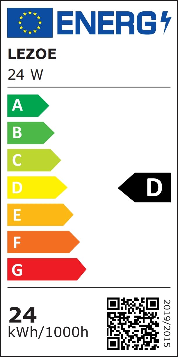 LEZOE Lampa sufitowa LED RGB, ściemniana pilotem, 24W 3000lm, lampa sufitowa RGB 4000K, ściemnialny panel oświetlenia biurowego do kuchni, salonu, sypialni, pokoju dziecięcego, 60x20x2,9 cm owalny