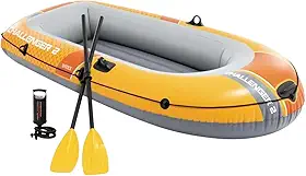 BOTE CHALLENGER 2 C/REMO BOMBA DE AR P/2 PESSOAS 200kg