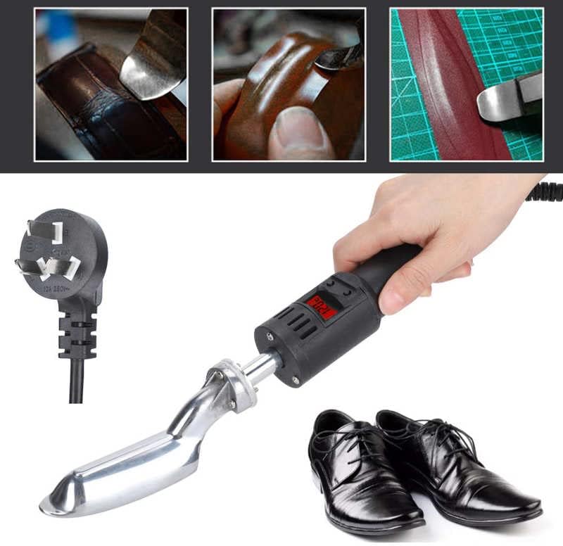 Handheld Mini Electric Iron Digital Display Shoe Iron Adjustable Temperature Wrinkle Removal for Leather Shoes Craft AU Plug