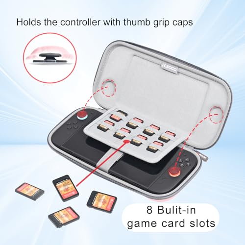 Image of RLSOCO Slim Case for Nintendo Switch 2 Game Console with 8 Game Card Slots - Pink (Case Only)