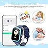 Kids Smart Watch，4G Smartwatch with GPS，800mAh Battery, Video Calls, SOS，LED Flashlight，Classroom Mode,Games,Camera, IP68 Waterproof，Kids Watch for Boys Girls Toys Birthday Gifts for 4-12 Years Old