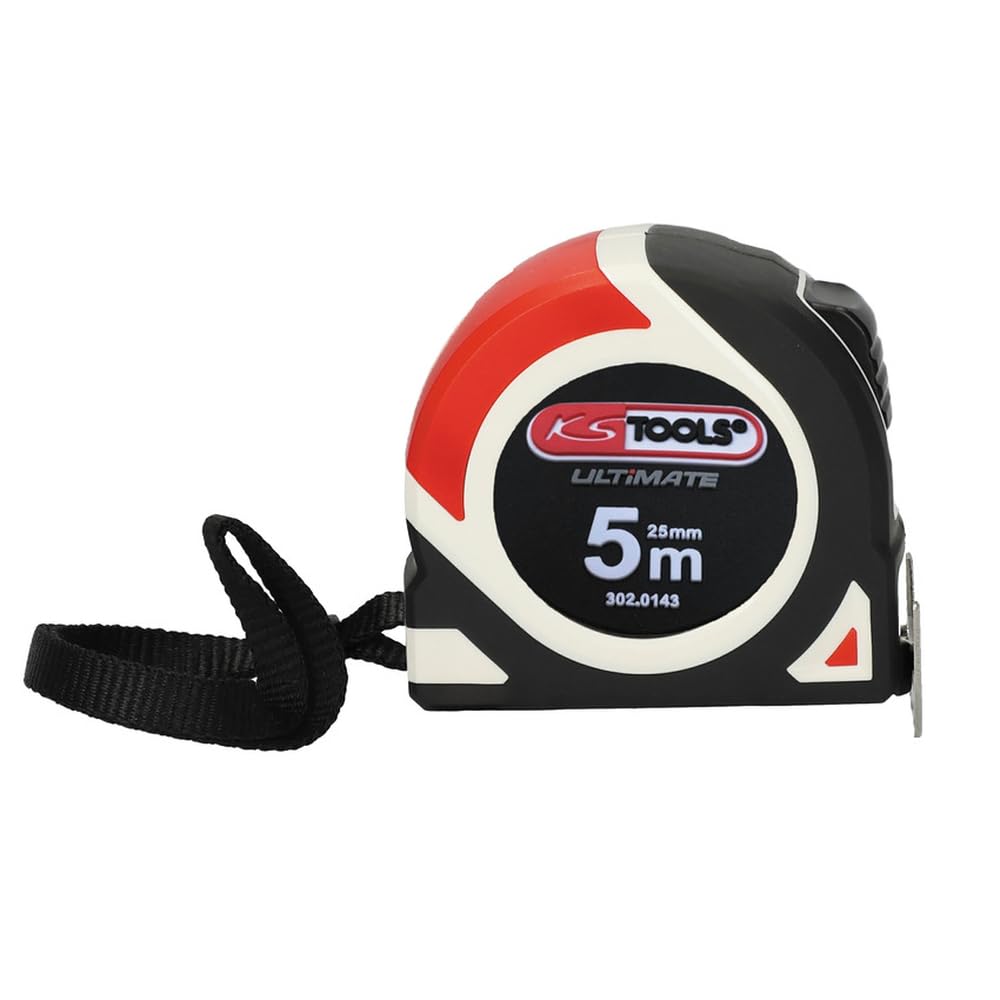 KS Tools 302.0143 Mètre ruban 5 m - Mètre en bi-matière magnétique - Ruban