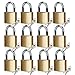 ABRAFOX Lock Solid Brass Keyed Different Padlock-12pack(24 Keys)