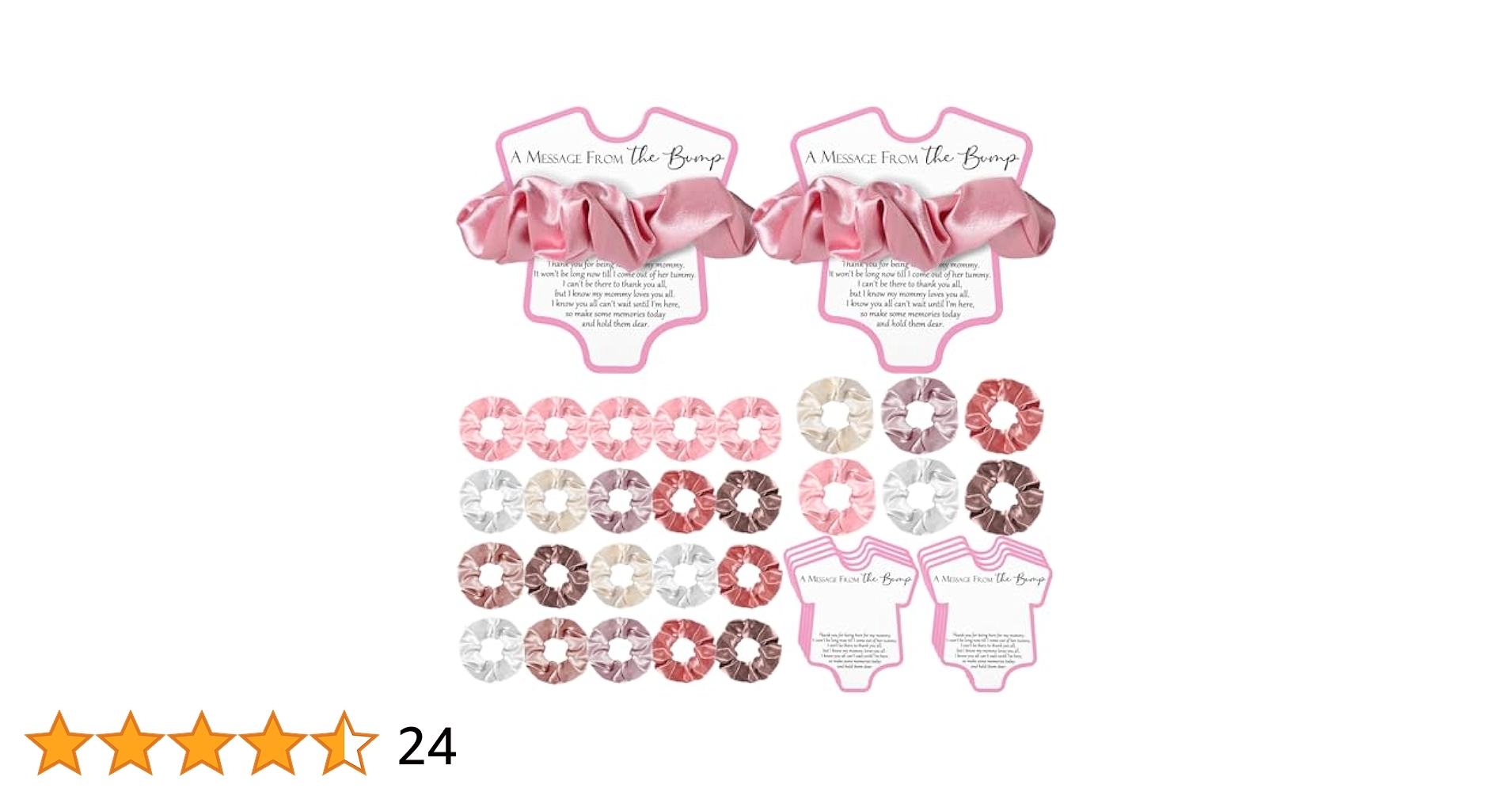 Amazon.com: Yinkin 24 Sets Baby Girl Shower Favors Sign 24 Pink Hair Ties Scrunchies 24 Thank You Cards a Message from the Bump Pink Baby Shower Party Favor for Guest Gender Reveal : amazon-com-yinkin-24-sets-baby-girl-shower-favors-sign-24-pink-hair-ties-scrunchies-24-thank-you-cards-a-message-from-the-bump-pink-baby-shower-party-favor-for-guest-gender-reveal