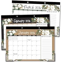 Hadley Designs Large Teacher Desk Calendar 2026-2027 - Desktop Calendar 2026, 18-Month Desk Calendars for Home, Office & Classroom, Cute Classroom Must Haves, Teacher Appreciation Gifts