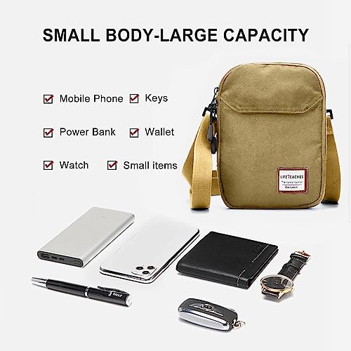 Image of SEAFEW Mini Crossbody Bag Shoulder Bag for Men, Small Messenger Satchel Bag for Women