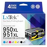 950xl and 951xl Ink cartridges Combo Pack Compatible for HP 950 951 Ink Cartridges Combo Pack for HP OfficeJet Pro 8600 8610 8630 8620 8615 8625 8100 276DW 251DW Printer (4 Pack)