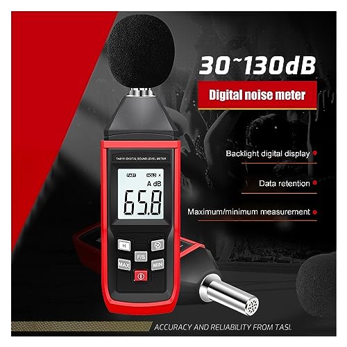 Décibelmètre DELURA contre la pollution sonore domestique avec écran LCD rétroéclairé - 4
