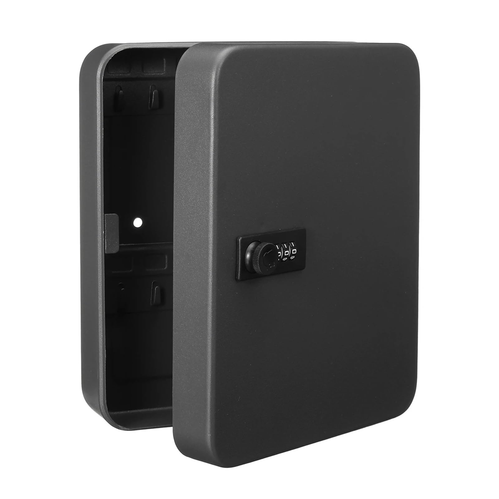 Armario de almacenamiento de les con cerradura para oficina en casa y auto caja fuerte de pared con cerradura de es C de 20 dígitos y le de metal y resistente a la intemperie