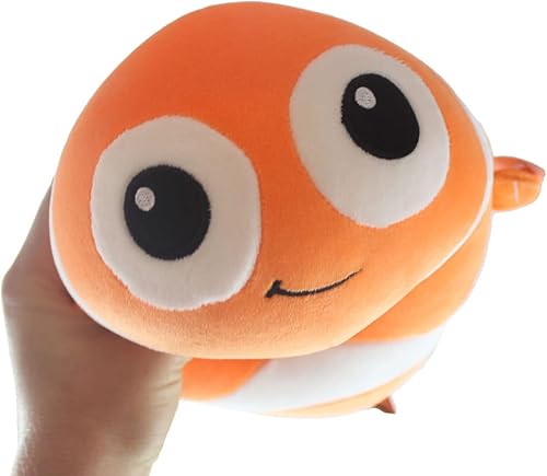 Miniatura 5 de Juguete de peluche de pez payaso gordito, animal suave y blando en rollo - Relleno de peluche