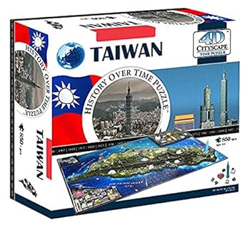 Toy 4D Cityscape 4D Taiwan Puzzle Book