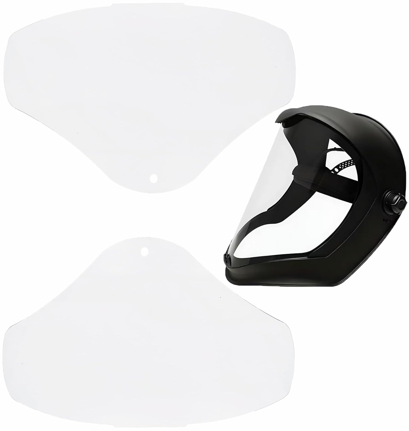 PHOENISING Bionic Safety Face Shield Includes 2 Lenses Anti-Fog Visor Panoramic High Impact Protection for Grinding & Cutting