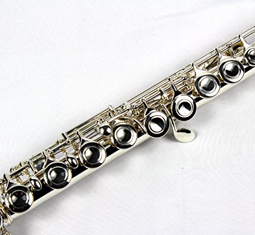 Engraved Design Italian Pads 16 Keys Close Hole  Silver Plated C Flute - Thumbnail 7