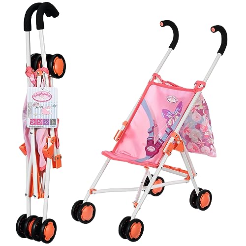 Baby Annabell Active Stroller, Faltbarer Puppenwagen mit 3-Punkt-Gurt, 53 cm Griffh&ouml;he, 707487 Zapf Creation