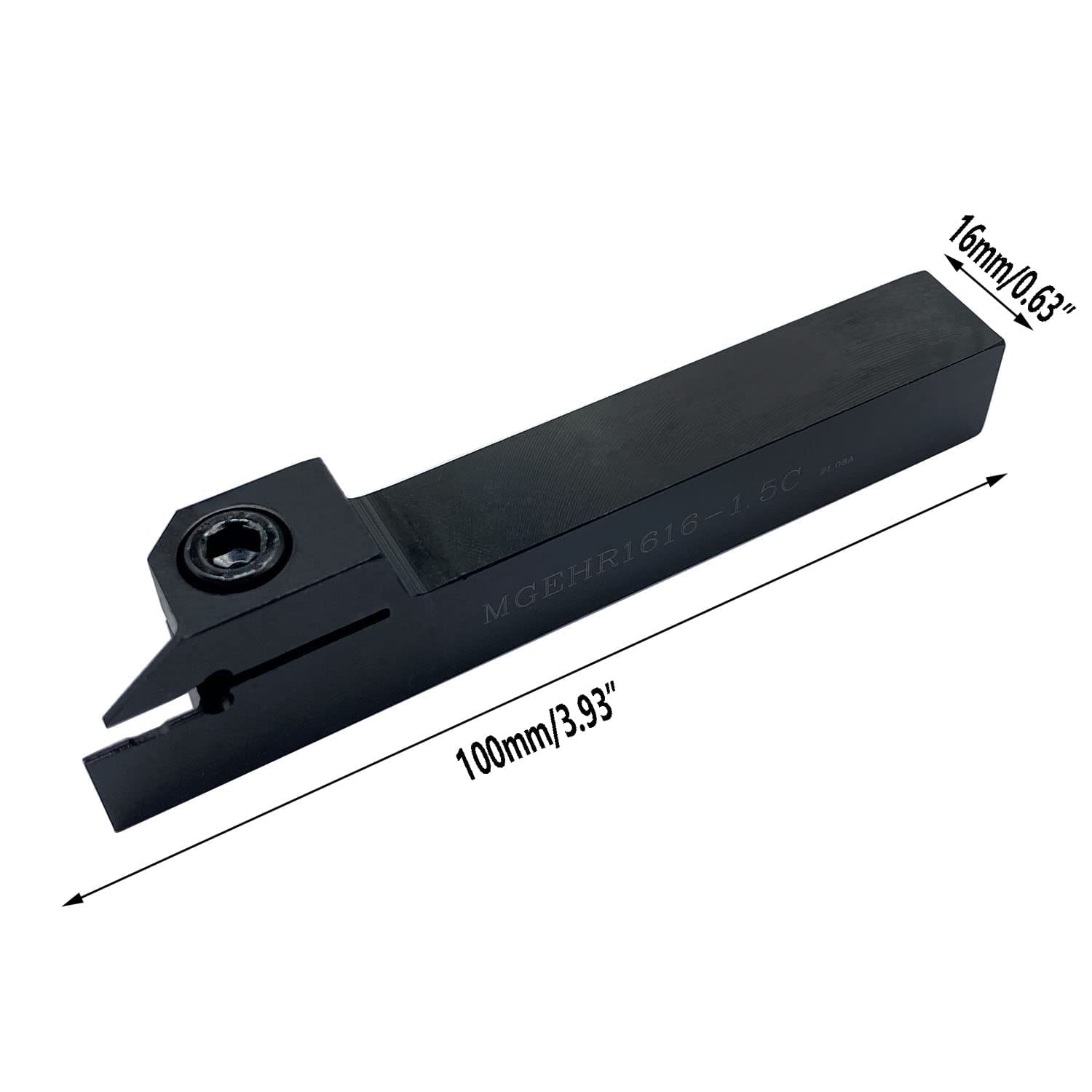 MGEHR 1616-1.5/2/3/4 16×16mm 5/8“ +10pcs MGMN Carbide Grooving Cutting Holder Grooving Cut-Off Tool Holder (5/8