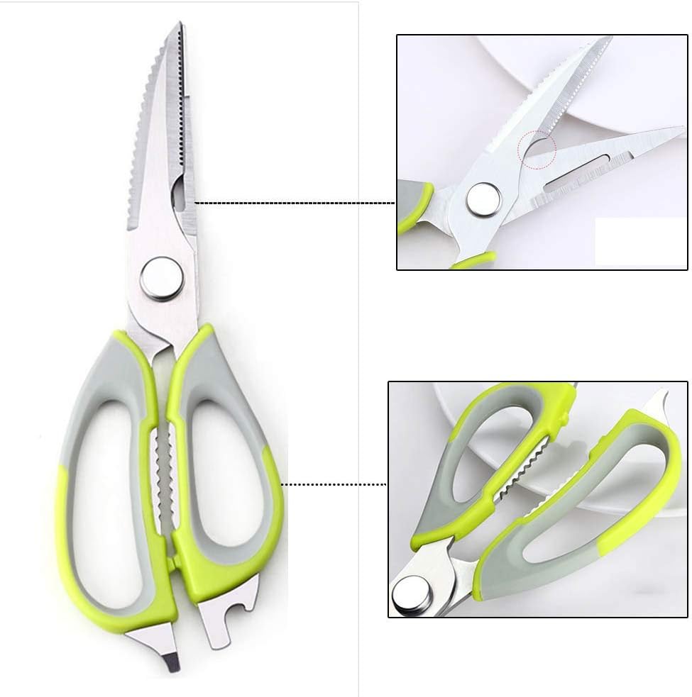 Kitchen Scissors with Micro Serrated Edge Multipurpose Detachable Kitchen Shears