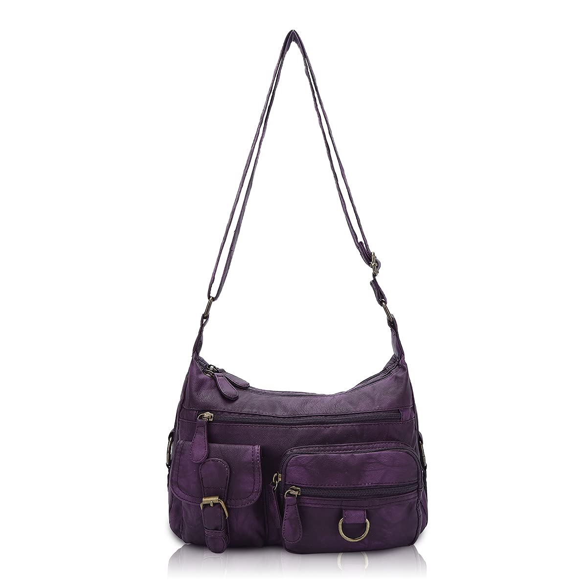 Angel BarceloCross body Shoulder Bag Women Soft PU Leather Purses and Handbags