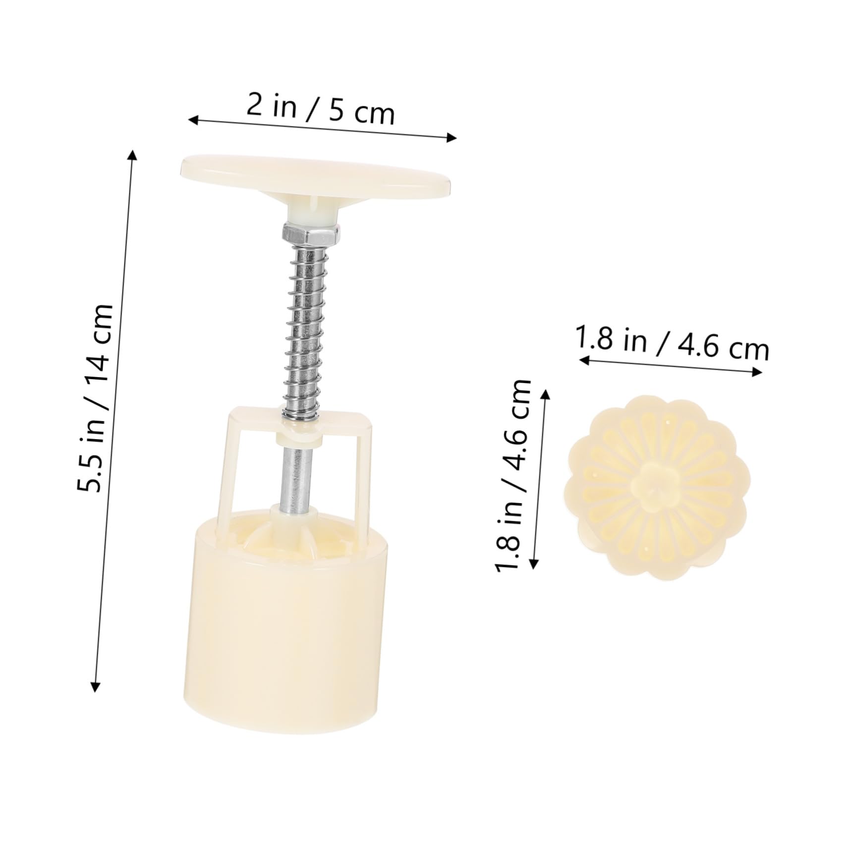 Ciieeo 1 Set Reusable Moon Cake DIY Pastry Making Tool for Moon Cakes Cookies Desserts Non Stick Baking Mold with Stamps for Easy Shaping and Creative Baking