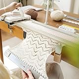 TozMvi Automatische Strickmaschine Mit 150 Maschen, 6,5 Mm Mittelstärke, Bastelmaschine Mit Nadeln Und Zubehör – Einfaches Heimstrickset Für Erwachsene