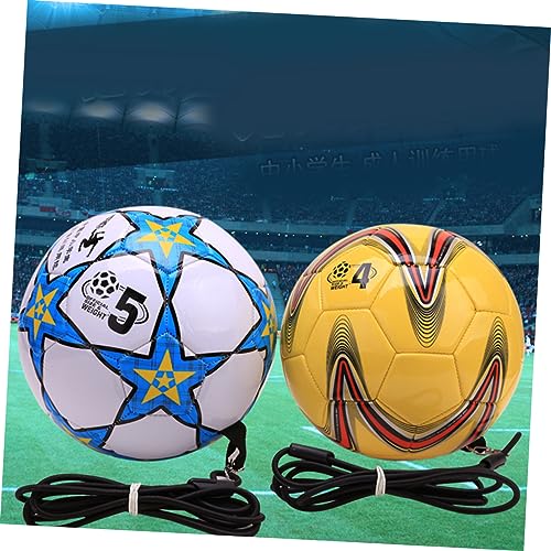 BESPORTBLE Kindgerechter Fußball Trainingsball Mit Schnur 5er Ball Für Und Schüler Ideal Für Regelmäßiges Training Im Fußballspielen Fördert Technik Und Ballgefühl
