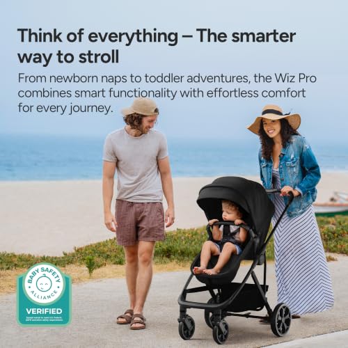 Image of Mompush Wiz Pro Bassinet Stroller with Reversible Seat and Snack Tray