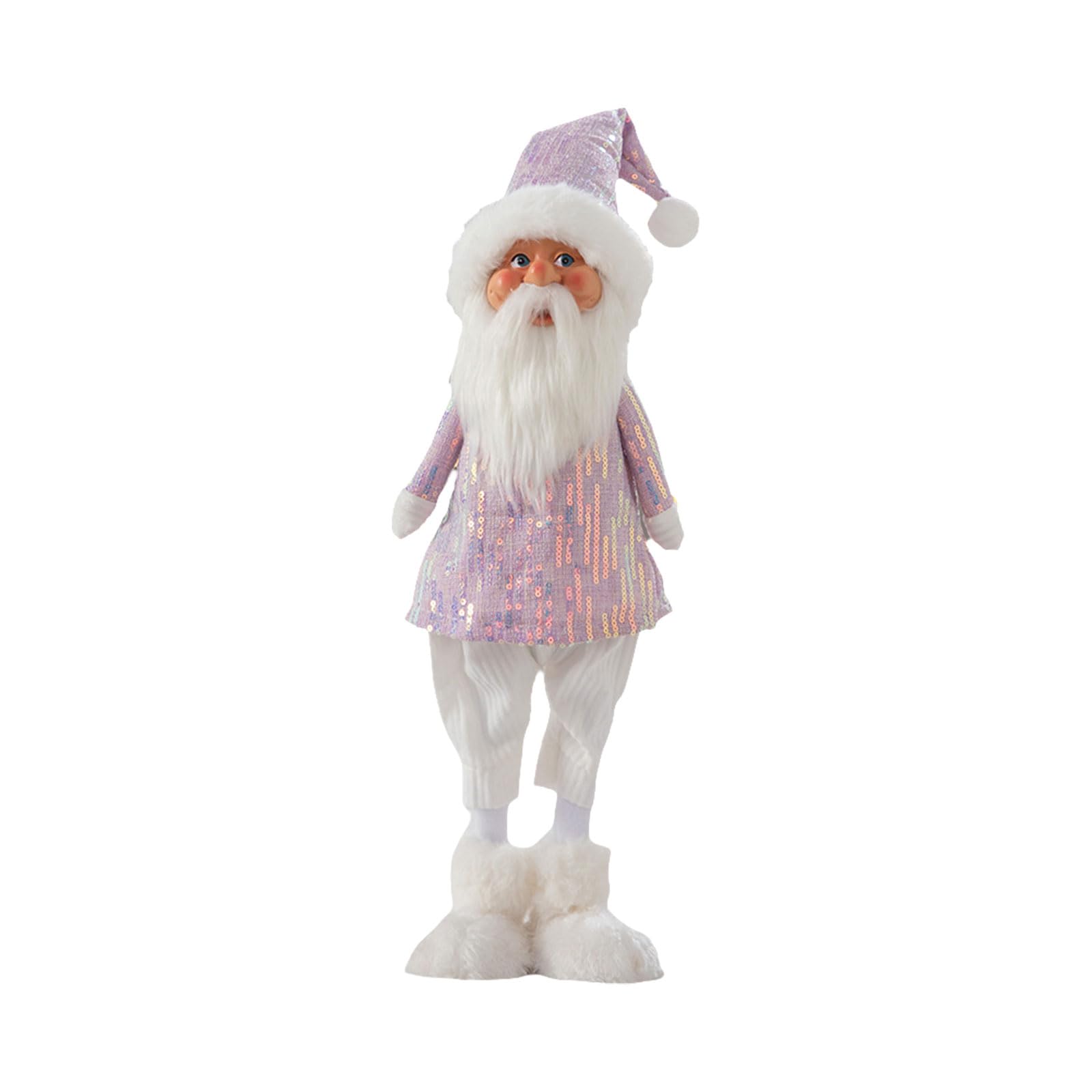 Xinsheinelry Festival Santa/Snowman/Deer Figurine Standing Dolls Ornament Party Decoration Window Tabletop Display Adorment Christmas Decoration