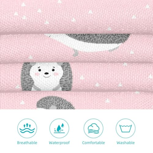 Tablier de cuisine lot de 2 avec broches motif hérisson multicolore