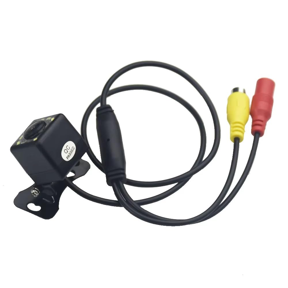 Cámara Trasera Camara Coche CCD HD A Color 5 Pulgadas Plegable Digital con 2 Canales Entrada Vídeo Reproductor DVD CC 12/24 V Y Cámara Visión Trasera 12 LED