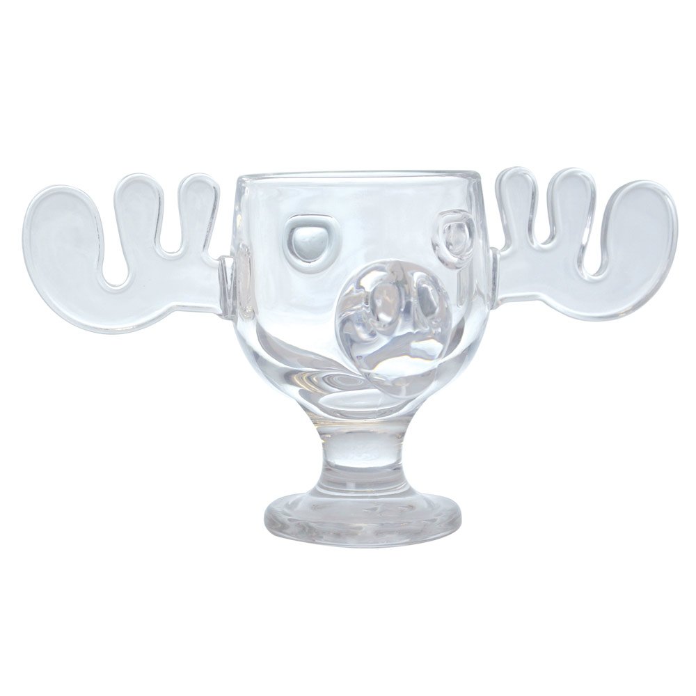 Cleveland Street NoveltiesGlass 8oz Christmas Moose Mug