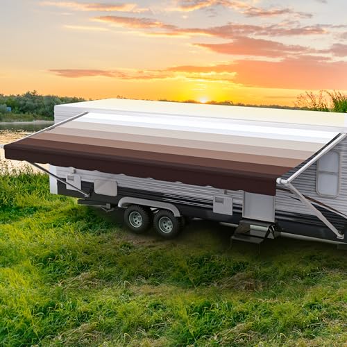 ShadePro Heavy Duty Walnut Brown 18ft
