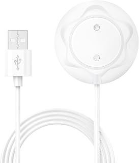 TenCloud USB Adapter Charging Cables Replacement Charger for Women Charger Magnetic Massagers DC Charging Cable Compatible with Rose Toy Charger Stand-Cable Cord 3.3 FT (White)