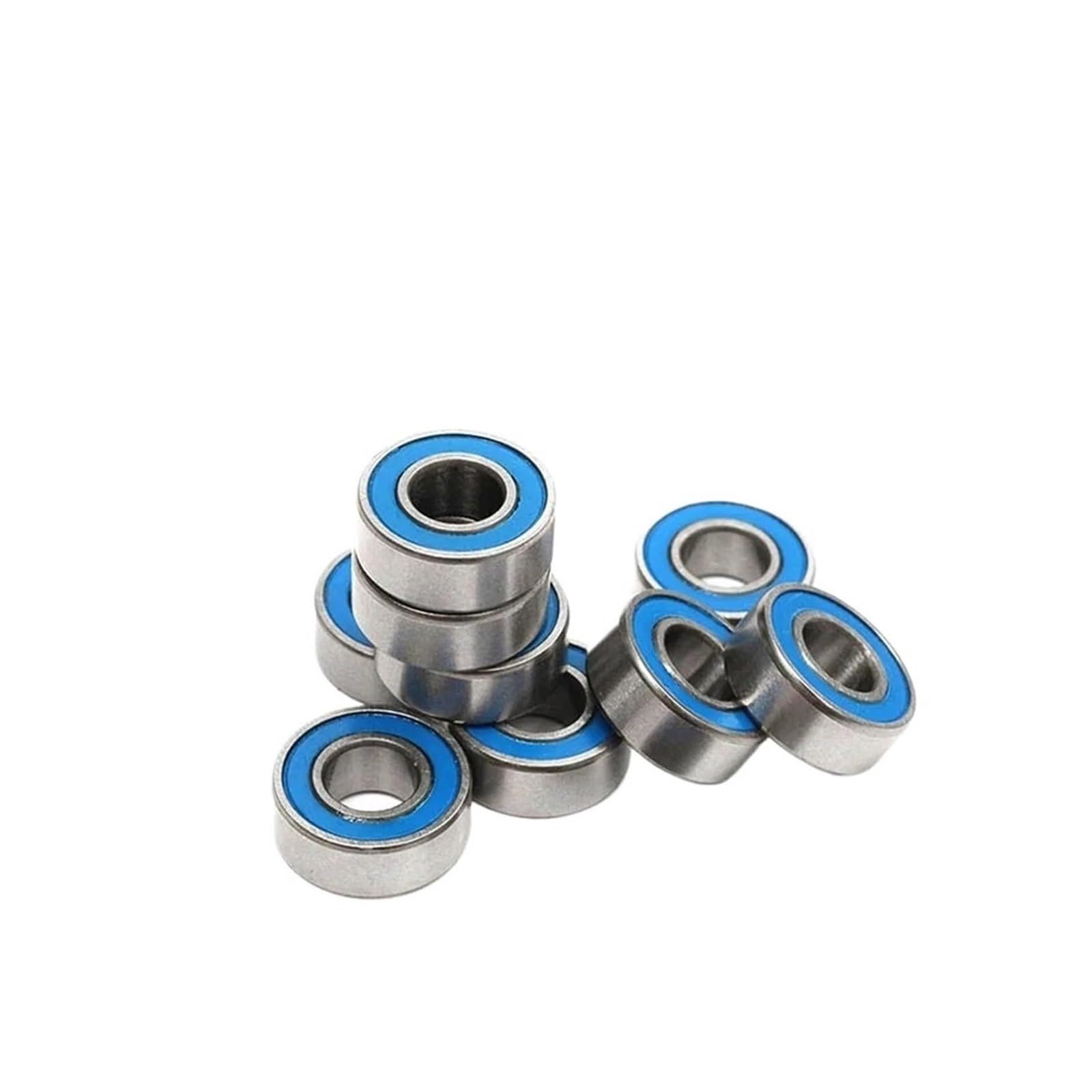 10 Uds ABEC-5 MR84-2RS MR84 2RS MR84 RS MR84RS 4x8x3 Mm rodamiento rígido de Bolas en Miniatura Sellado de Goma Azul(MR84-2RS-ABEC 5)