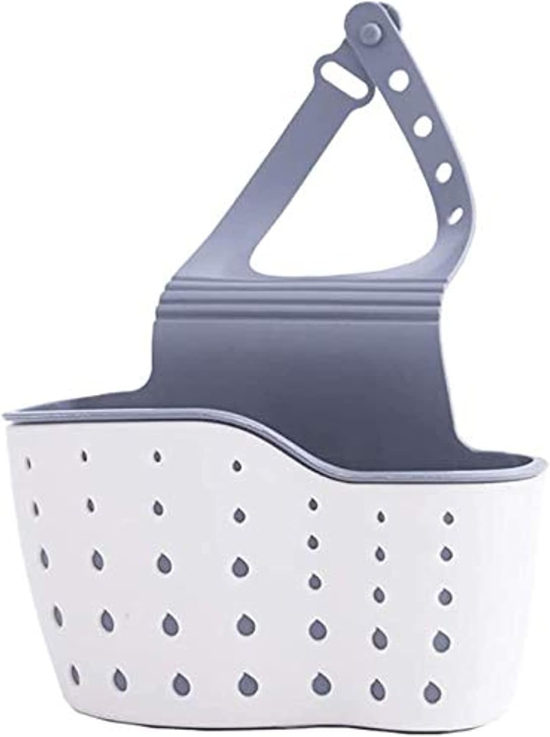 SKY-TOUCH Sink Caddy Sponge Holder, Kitchen Sink Storage Basket Hanging Bag Basket Organizer for Sponges Soaps and Cleaning Brushes Sink Accessories