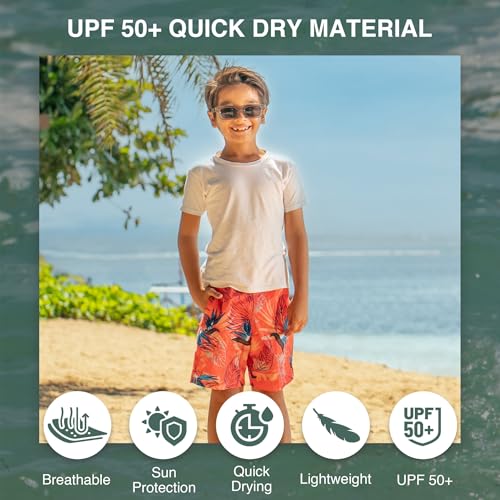Image of Kanu Surf Boys' Avalon Quick Dry UPF 50+ Beach Swim Trunk