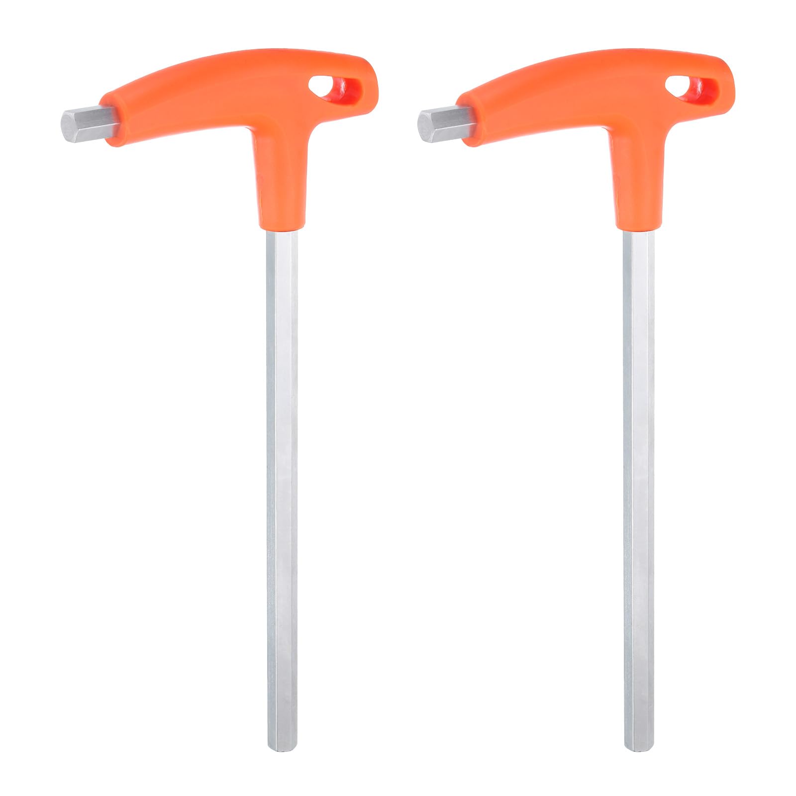 HARFINGTON 2 llaves hexagonales con mango en T de 10 mm métricas CR-V T-Key llaves hexagonales interiores herramienta de reparación para mantenimiento automotriz del hogar, naranja